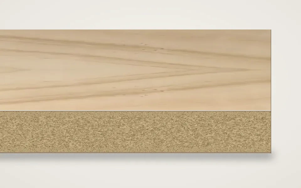 Pappel furnierte Spanplatte 19 mm – 600 × 800 mm, Zuschnitt nach Maß
