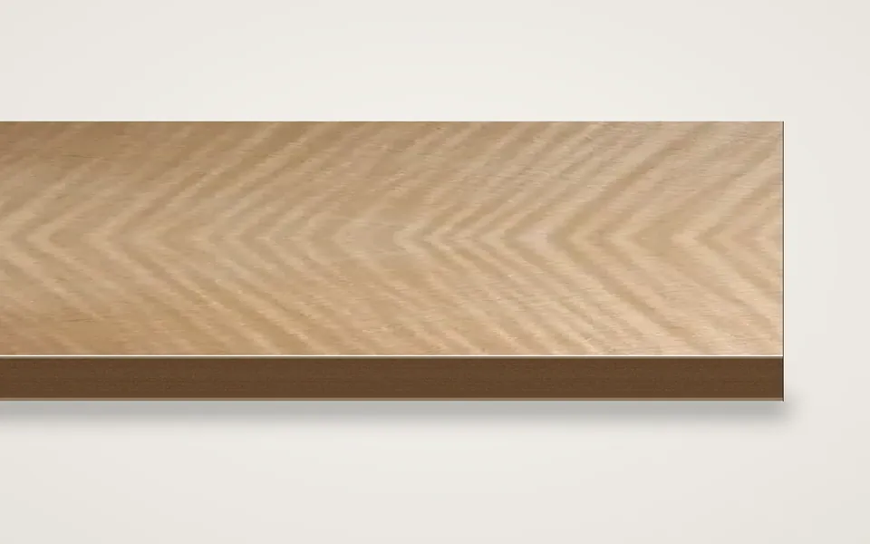 Riegelahorn furnierte HDF-Platte 7 mm – 600 × 800 mm, Zuschnitt nach Maß