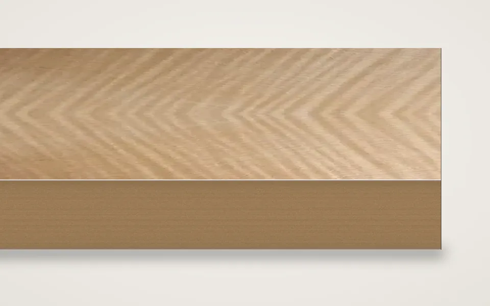 Riegelahorn furnierte MDF-Platte 19 mm – 600 × 800 mm, Zuschnitt nach Maß