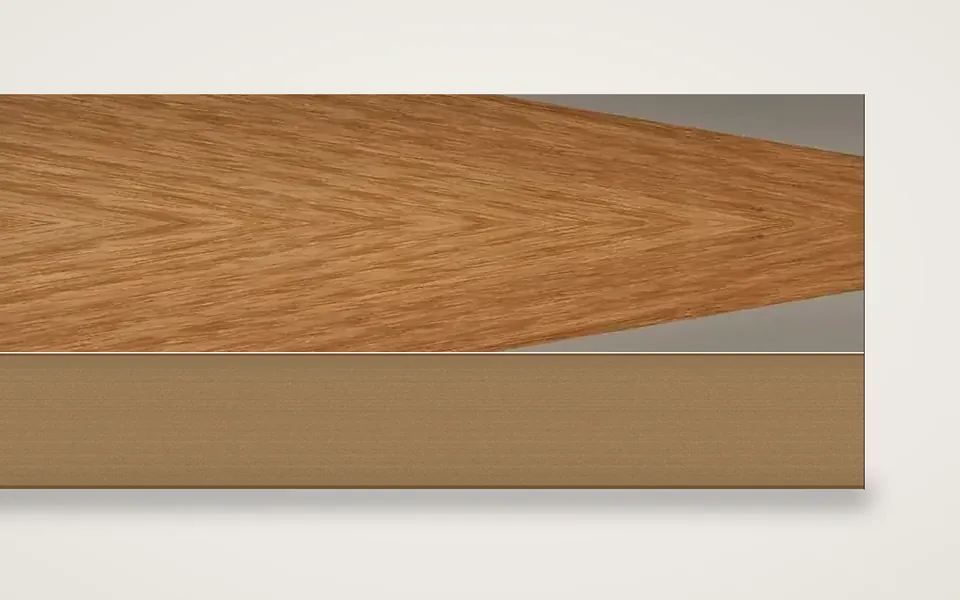 Robinie furnierte MDF-Platte 19 mm – 500 × 1000 mm, Zuschnitt nach Maß