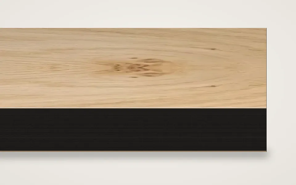 Roseneiche furnierte MDF-Platte schwarz durchgefärbt 20 mm – 500 × 1000 mm, Zuschnitt nach Maß