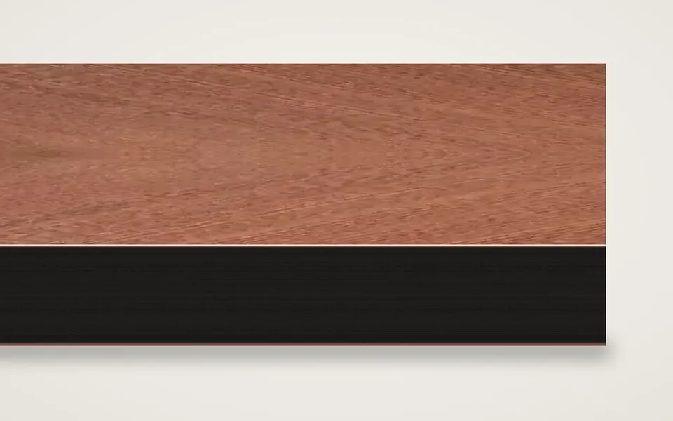 Sapelli furnierte MDF-Platte schwarz durchgefärbt 20 mm – 600 × 800 mm, Zuschnitt nach Maß