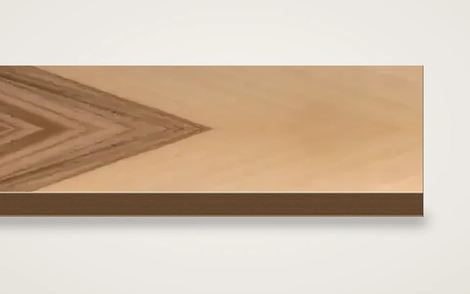 Satin Nuss furnierte HDF-Platte 7 mm – 600 × 800 mm, Zuschnitt nach Maß