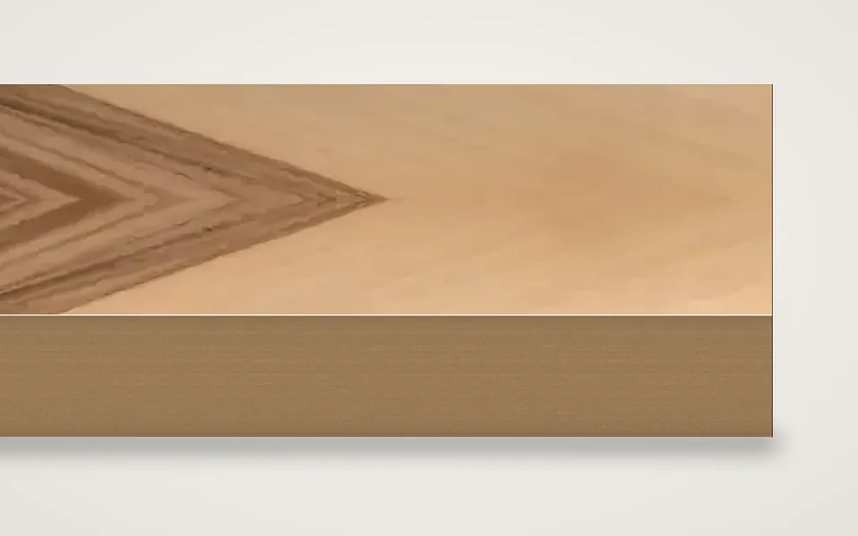 Satin Nuss furnierte MDF-Platte 19 mm – 500 × 1000 mm, Zuschnitt nach Maß