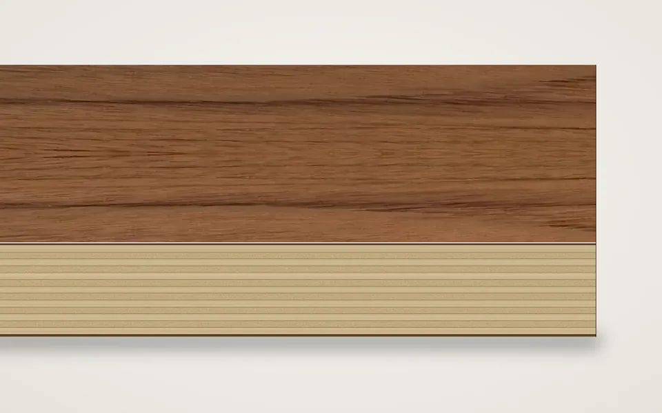 Teak furnierte Multiplexplatte (Birke) 19 mm – 600 × 800 mm, Zuschnitt nach Maß