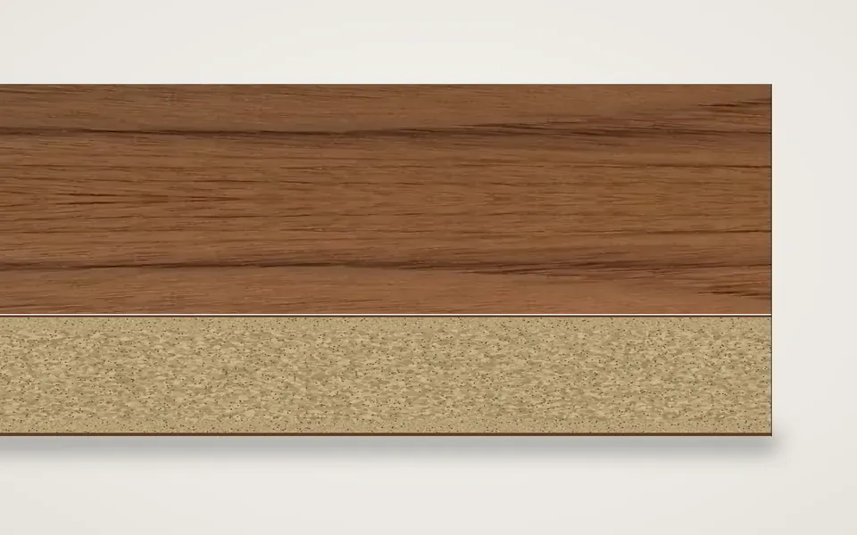 Teak furnierte Spanplatte 19 mm – 600 × 800 mm, Zuschnitt nach Maß