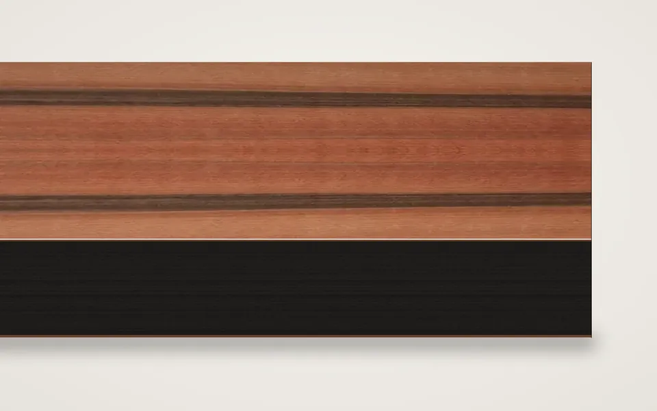 Tineo furnierte MDF-Platte schwarz durchgefärbt 20 mm – 500 × 1000 mm, Zuschnitt nach Maß