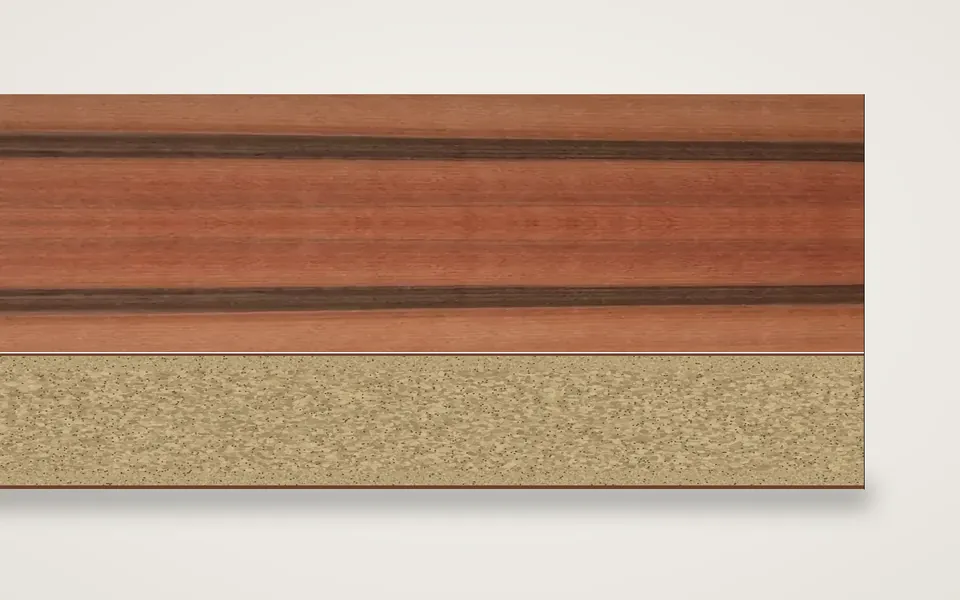 Tineo furnierte Spanplatte 19 mm – 500 × 1000 mm, Zuschnitt nach Maß