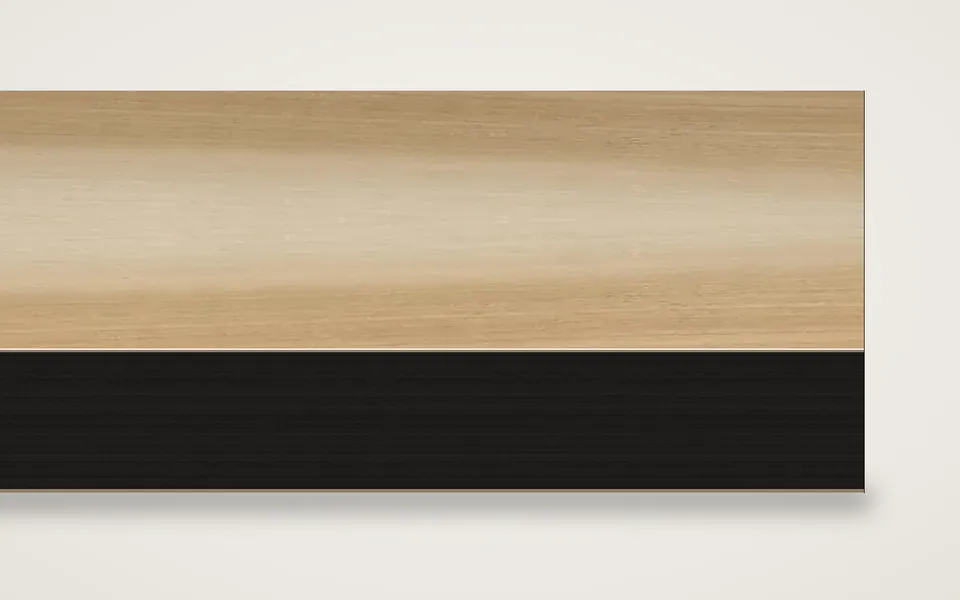 Tulpe furnierte MDF-Platte schwarz durchgefärbt 20 mm – 500 × 1000 mm, Zuschnitt nach Maß