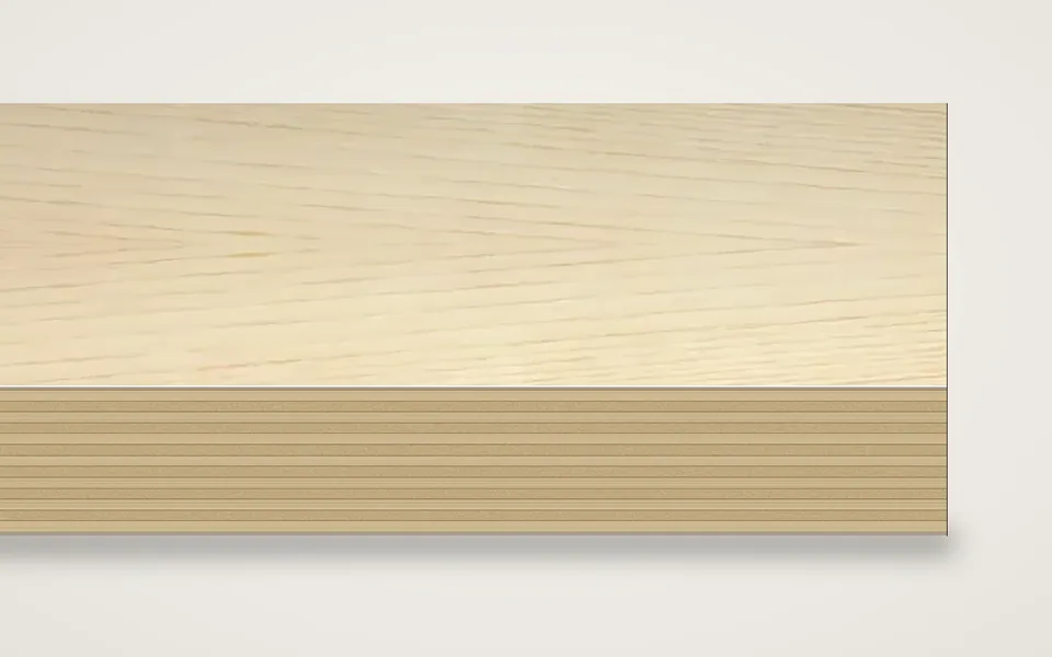 Weissesche furnierte Multiplexplatte (Birke) 19 mm – 600 × 800 mm, Zuschnitt nach Maß