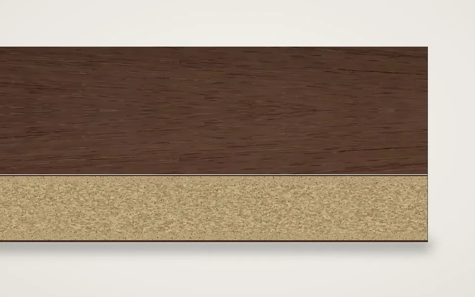 Wengé furnierte Spanplatte 19 mm – 600 × 800 mm, Zuschnitt nach Maß