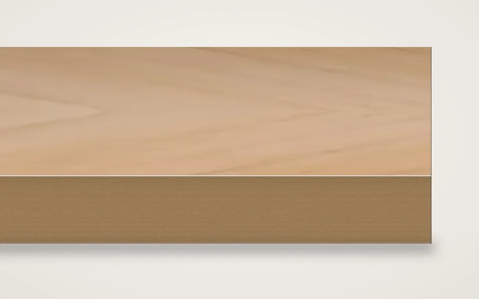 Zeder furnierte MDF-Platte 19 mm – 600 × 800 mm, Zuschnitt nach Maß